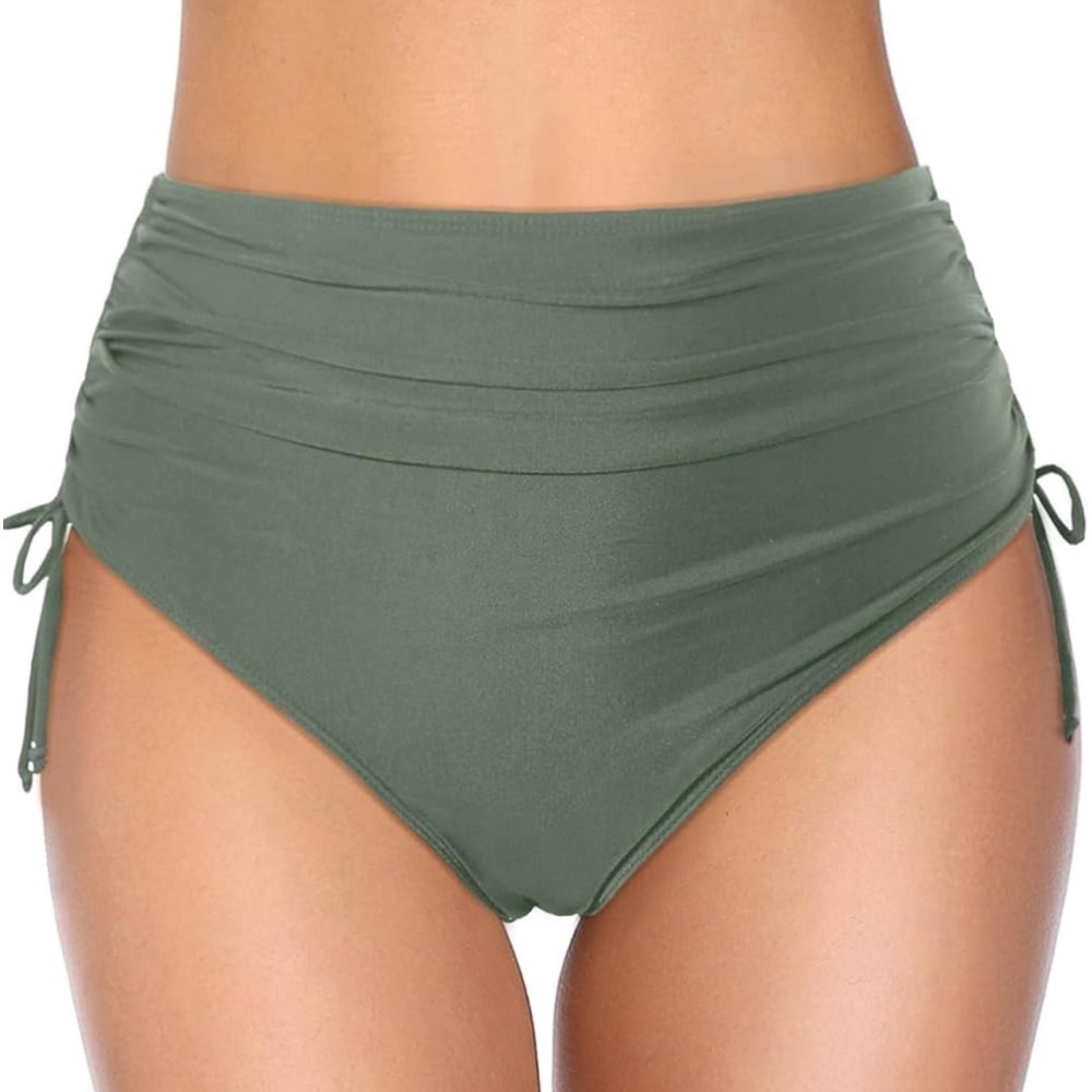 Holipick Swimsuit Bottoms Women High Waisted Tie Side Tummy Control size Medium